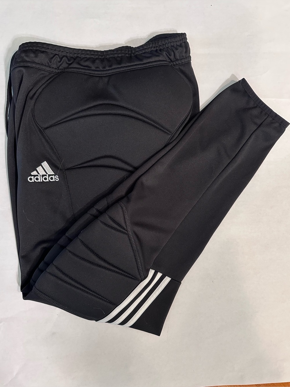 Adidas Tierro Three Stripe Goalie Keeper Unisex Padded Training Pants Size M